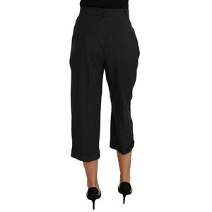 Dolce & Gabbana Schwarze Baumwollhose