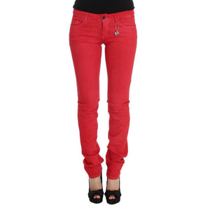 Costume National Mehrfarbige Skinny Jeans aus Baumwolle