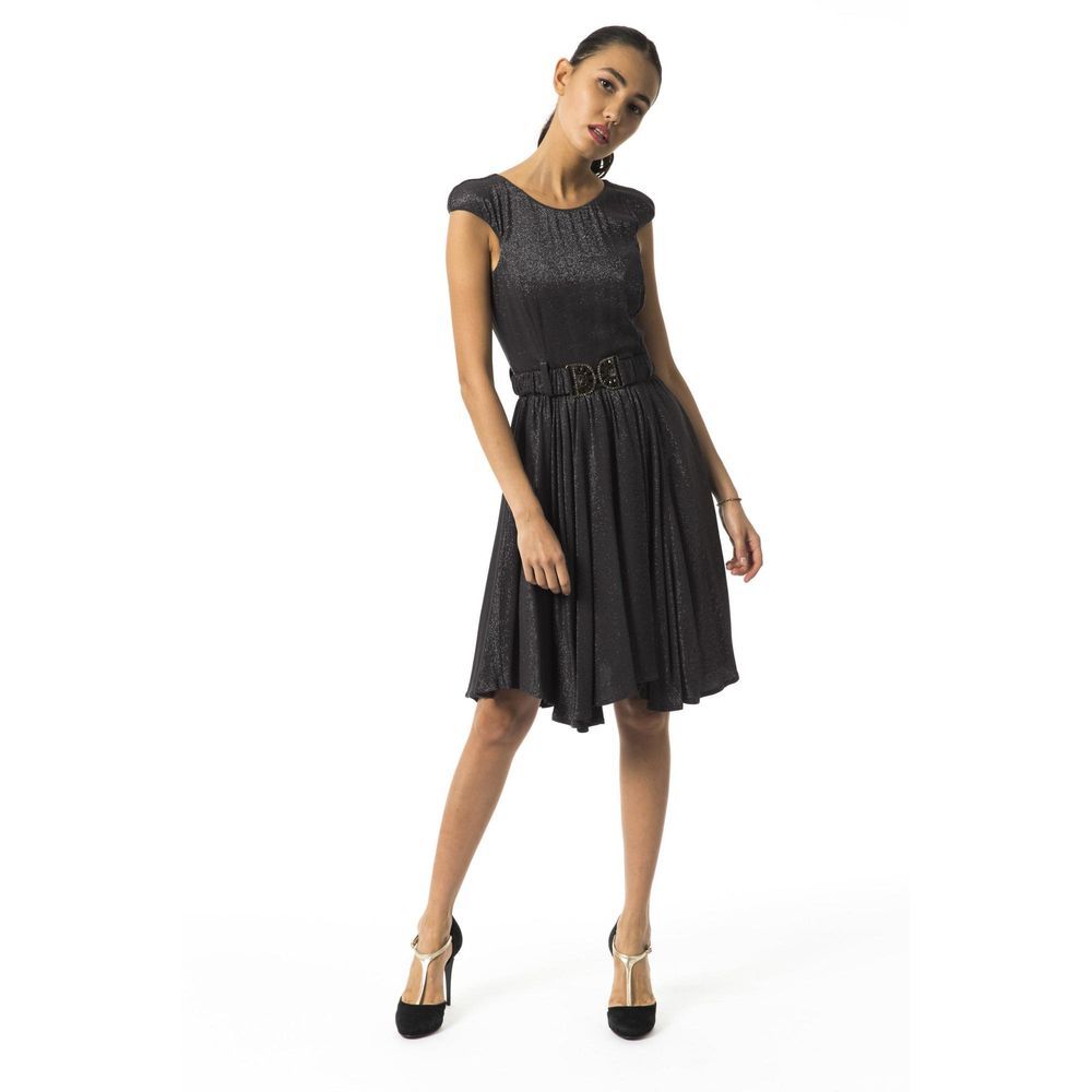 BYBLOS Graues Viskose-Freizeitkleid