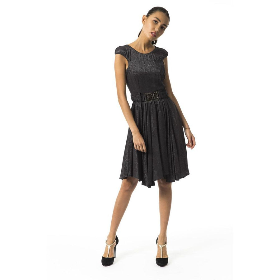 BYBLOS Graues Viskose-Freizeitkleid