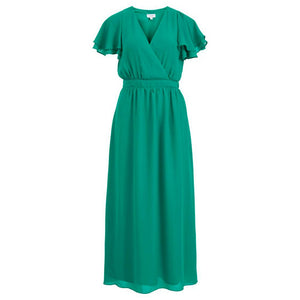 Vila Clothes Zweifarbige Polyester-Freizeitkleid