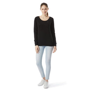 Gas Schwarzer Kaschmirpullover