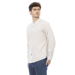Baldinini Trend Weißes Langarmshirt aus Viskose