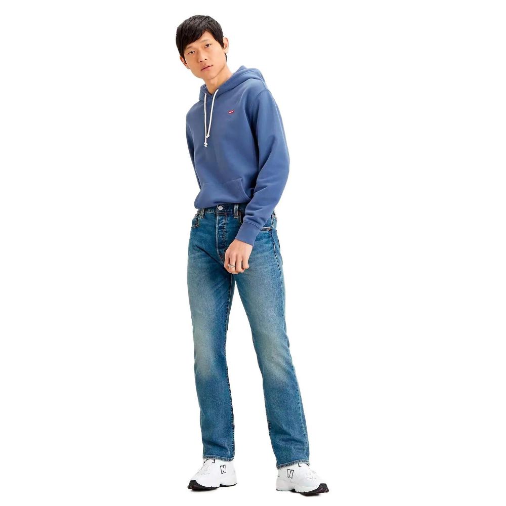 Levi's Blaue Jeans aus Baumwolle im geraden Schnitt