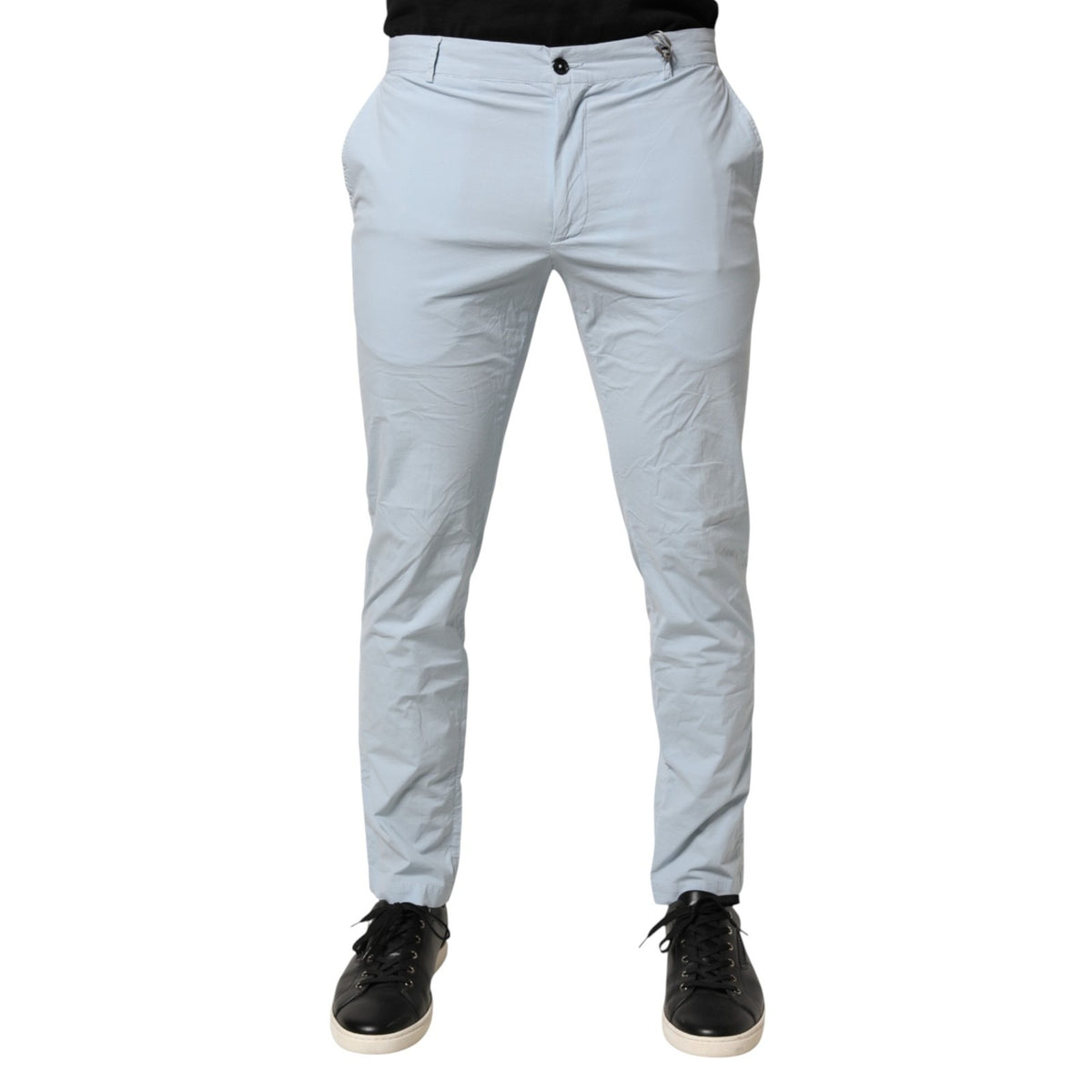Daniele Alessandrini Hellblaue Skinny Anzughosen