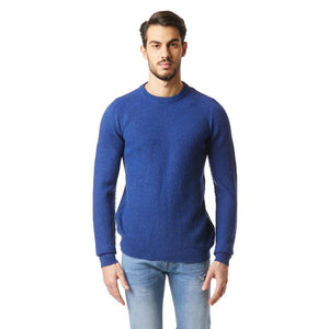 Gas Blauer Marabou-Pullover