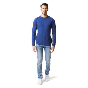 Gas Blauer Marabou-Pullover
