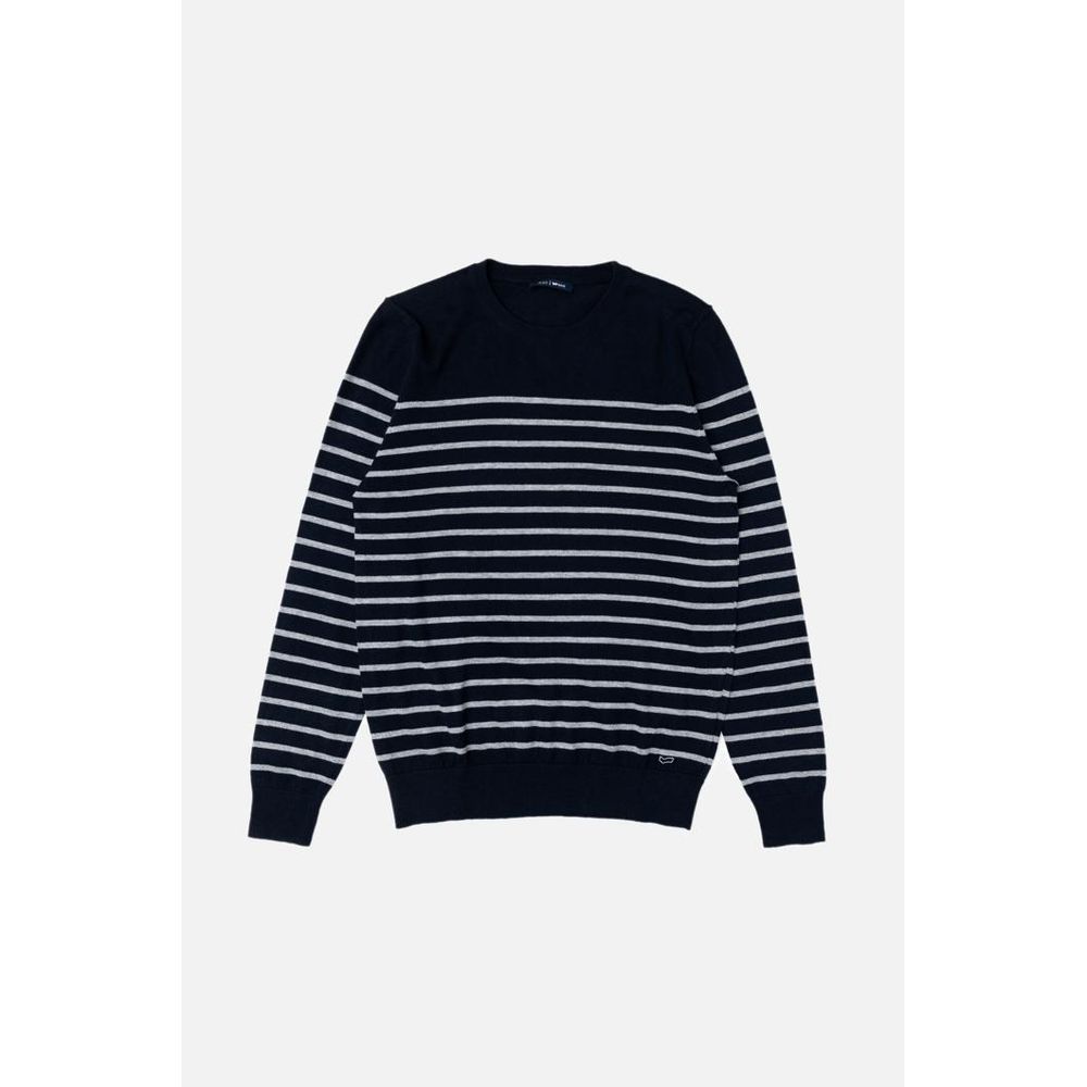 Gas Blauer Kaschmirpullover