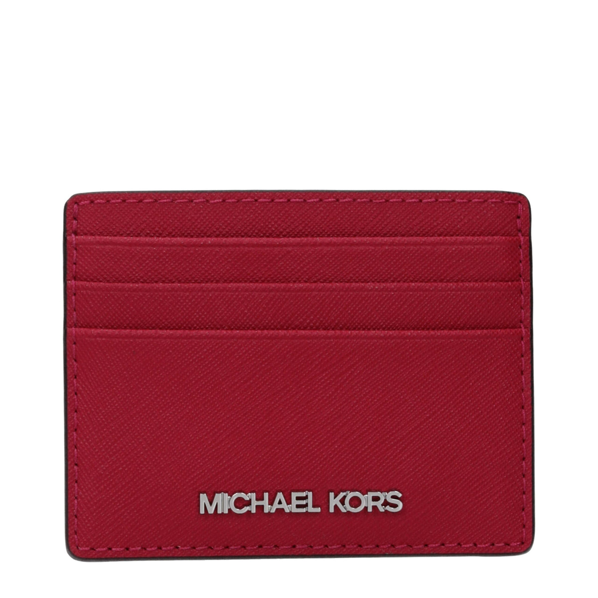 Michael Kors Roter Leder-Kartenhalter