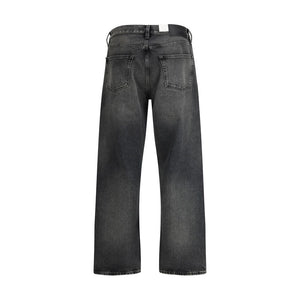 Sunflower Schwarze Baumwolljeans im Relaxed Fit