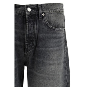 Sunflower Schwarze Baumwolljeans im Relaxed Fit