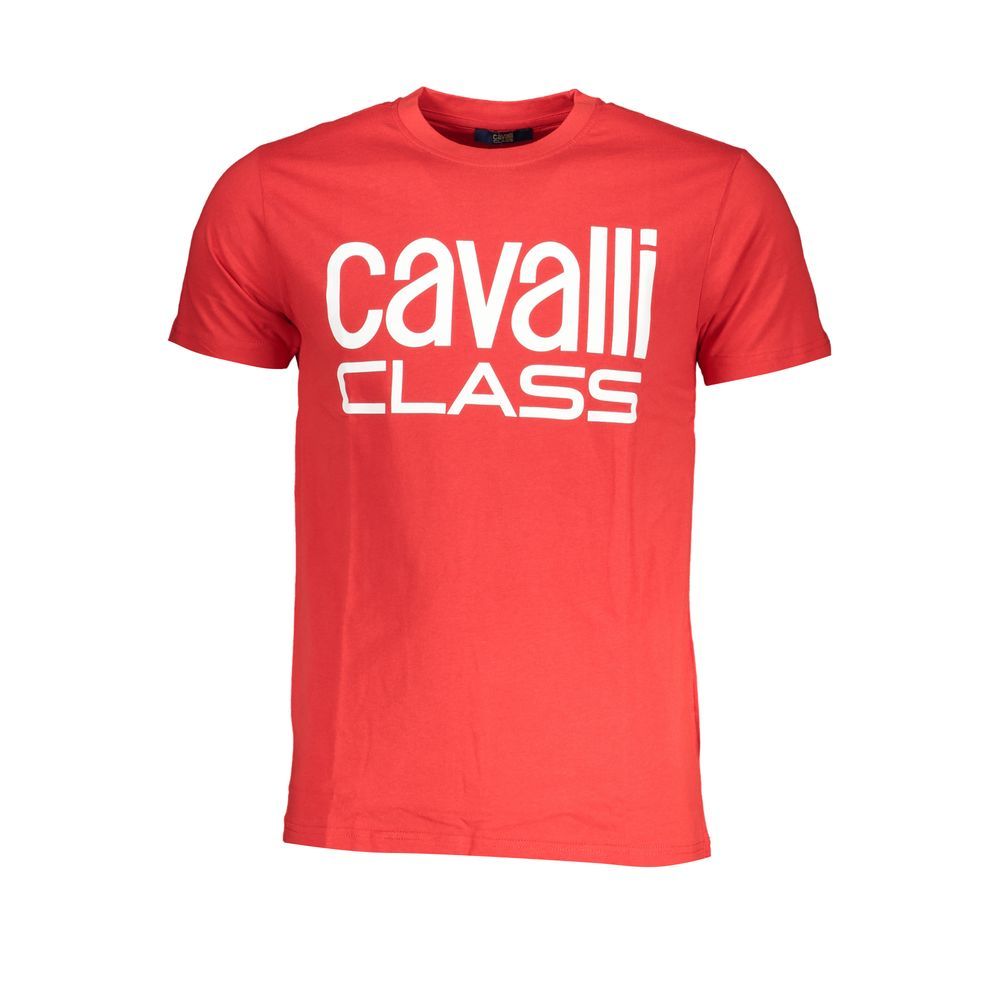 Cavalli Class Mehrfarbiges Baumwoll-T-Shirt