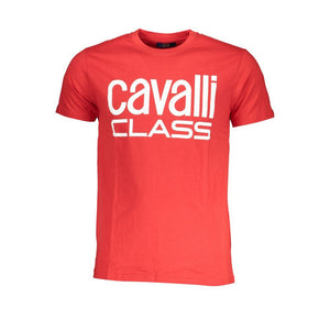 Cavalli Class Mehrfarbiges Baumwoll-T-Shirt
