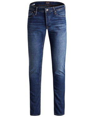 Jack & Jones Blaue Baumwoll-Jeans im Slim Fit