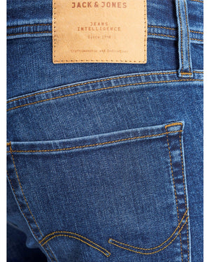 Jack & Jones Blaue Baumwoll-Jeans im Slim Fit