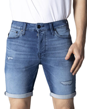 Jack & Jones Blaue Jeans-Shorts