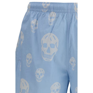 Alexander McQueen Blaue Polyamid Bermuda Shorts