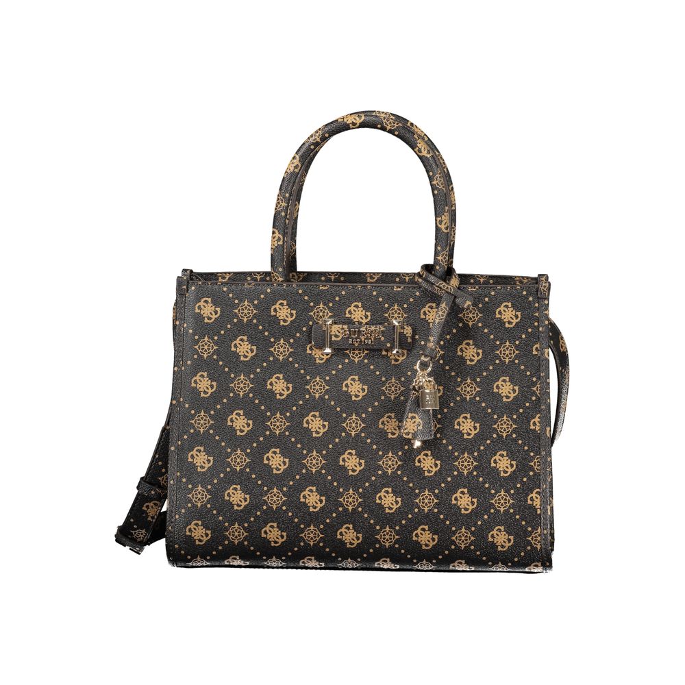 Guess Jeans Handtasche aus Polyurethan in Marrone für Damen