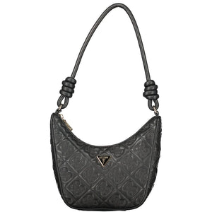 Guess Jeans Schwarze Damen-Handtasche aus Polyurethan