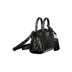Guess Jeans Schwarze Damen-Handtasche aus Polyurethan
