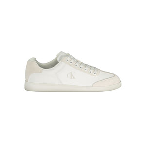 Calvin Klein Weiße Herren-Sneaker aus Polyester