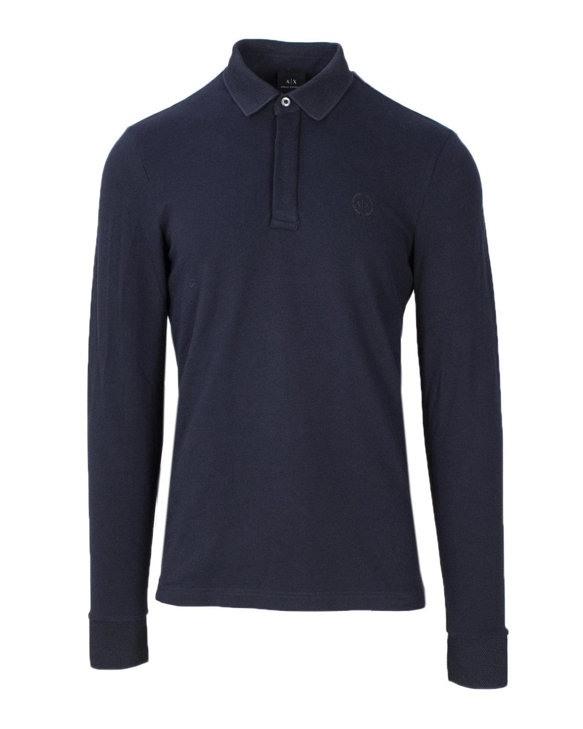 Armani Exchange Blaues Baumwoll-Polohemd