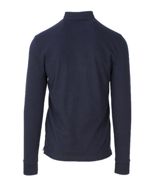 Armani Exchange Blaues Baumwoll-Polohemd