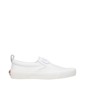 Valentino Garavani Weiße Loafer aus Leder zum Hineinschlüpfen