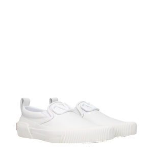 Valentino Garavani Weiße Loafer aus Leder zum Hineinschlüpfen