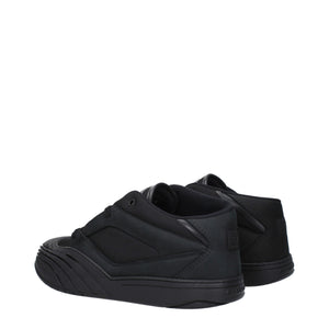 Givenchy Schwarze Stoff-Sneaker mit niedrigem Schaft