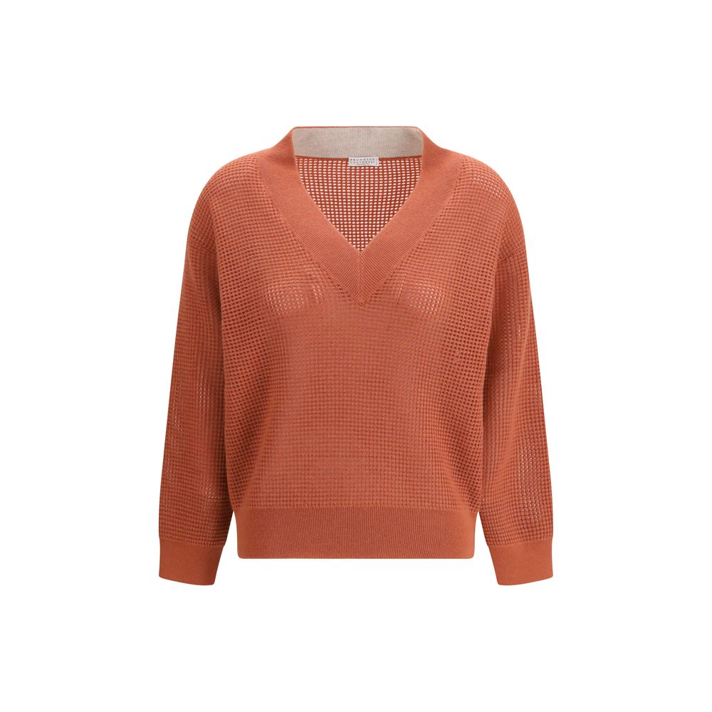 Brunello Cucinelli Mehrfarbiger Kaschmirpullover