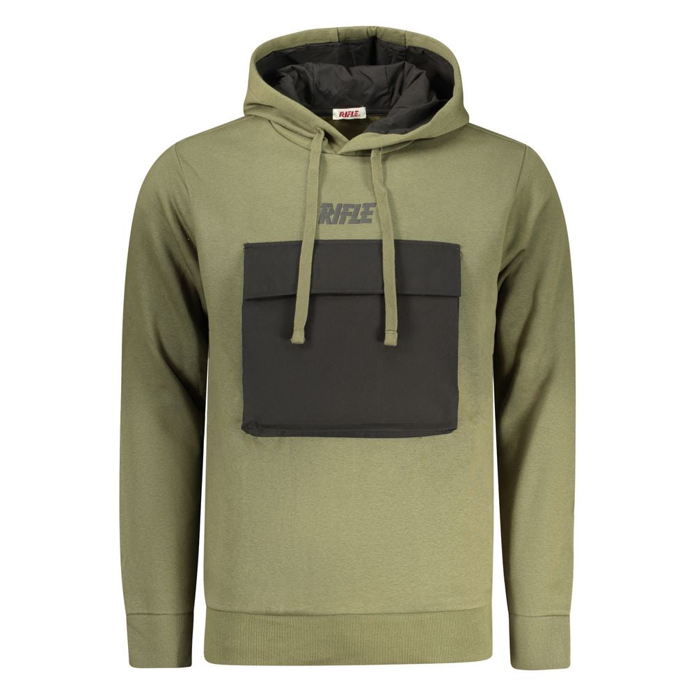 Rifle Herren-Hoodie aus Baumwolle in Verde