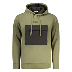 Rifle Herren-Hoodie aus Baumwolle in Verde