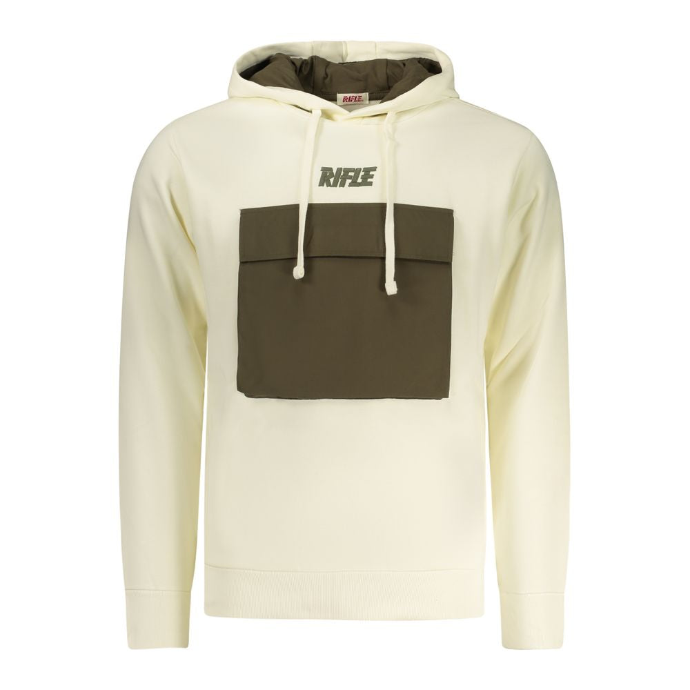 Rifle Weißes Herren-Sweatshirt aus Baumwolle