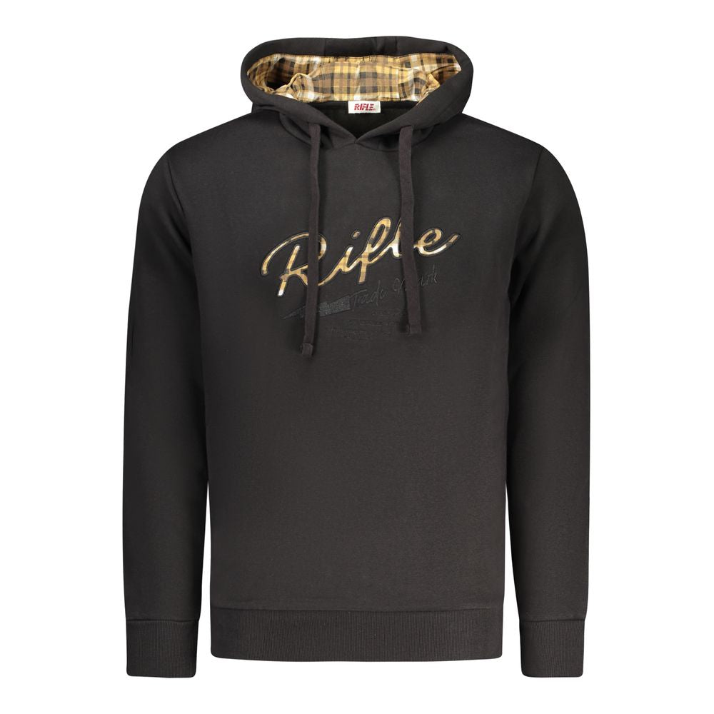Rifle Schwarzer Baumwoll-Sweatshirt