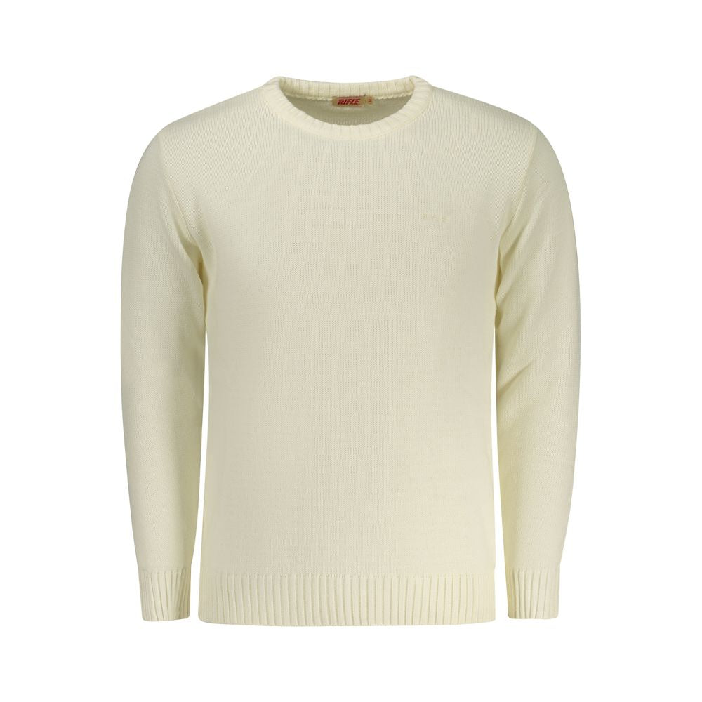 Rifle Weißer Herrenpullover aus Acryl
