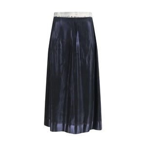 Maison Margiela Blaue Midi-Rock aus Acetat