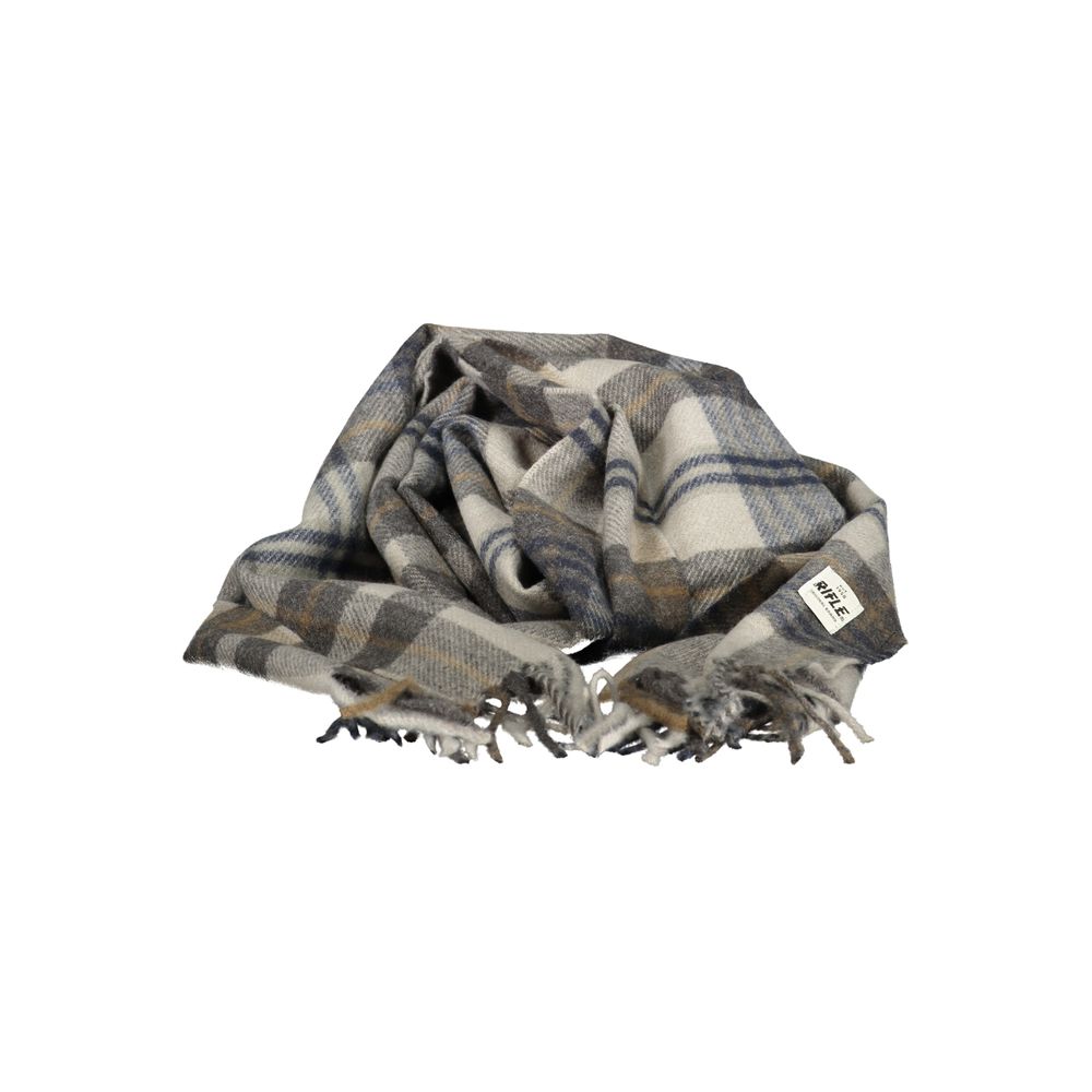 Rifle Grigio Polyester Herrenschal