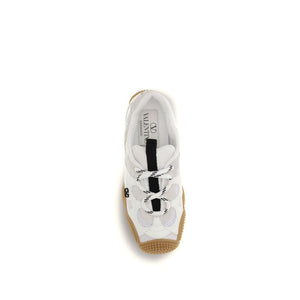 Valentino Garavani Weiße Kalbsleder Bos Taurus Athletic Sneaker
