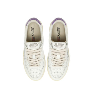 Autry Weiße Low-Top-Sneaker aus Leder