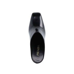 Prada Schwarze Mules aus Kalbsleder
