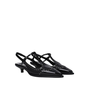 Miu Miu Schwarze Pumps aus Kalbsleder mit mittlerem Absatz