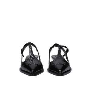 Miu Miu Schwarze Pumps aus Kalbsleder mit mittlerem Absatz