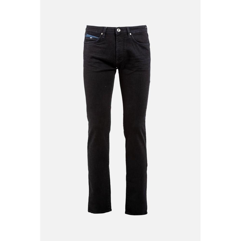 Gas Schwarze Baumwolljeans Denim