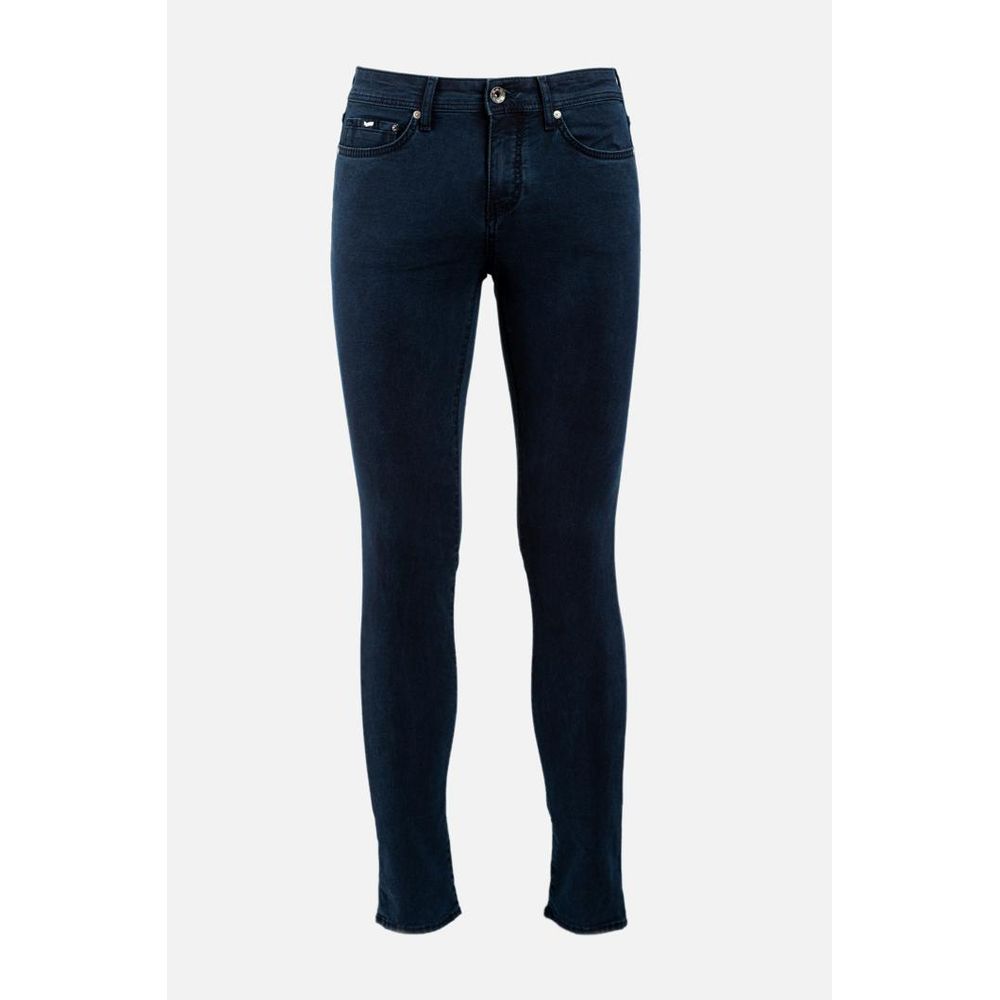 Gas Blaue Baumwoll-Skinny-Jeans