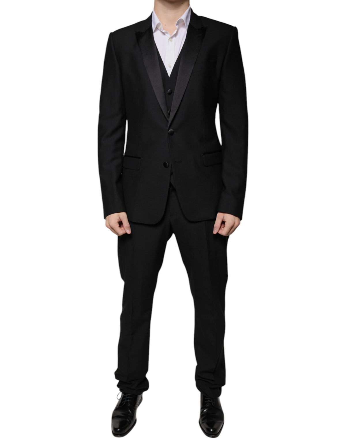 Dolce & Gabbana Schwarzer Smoking aus Schurwolle