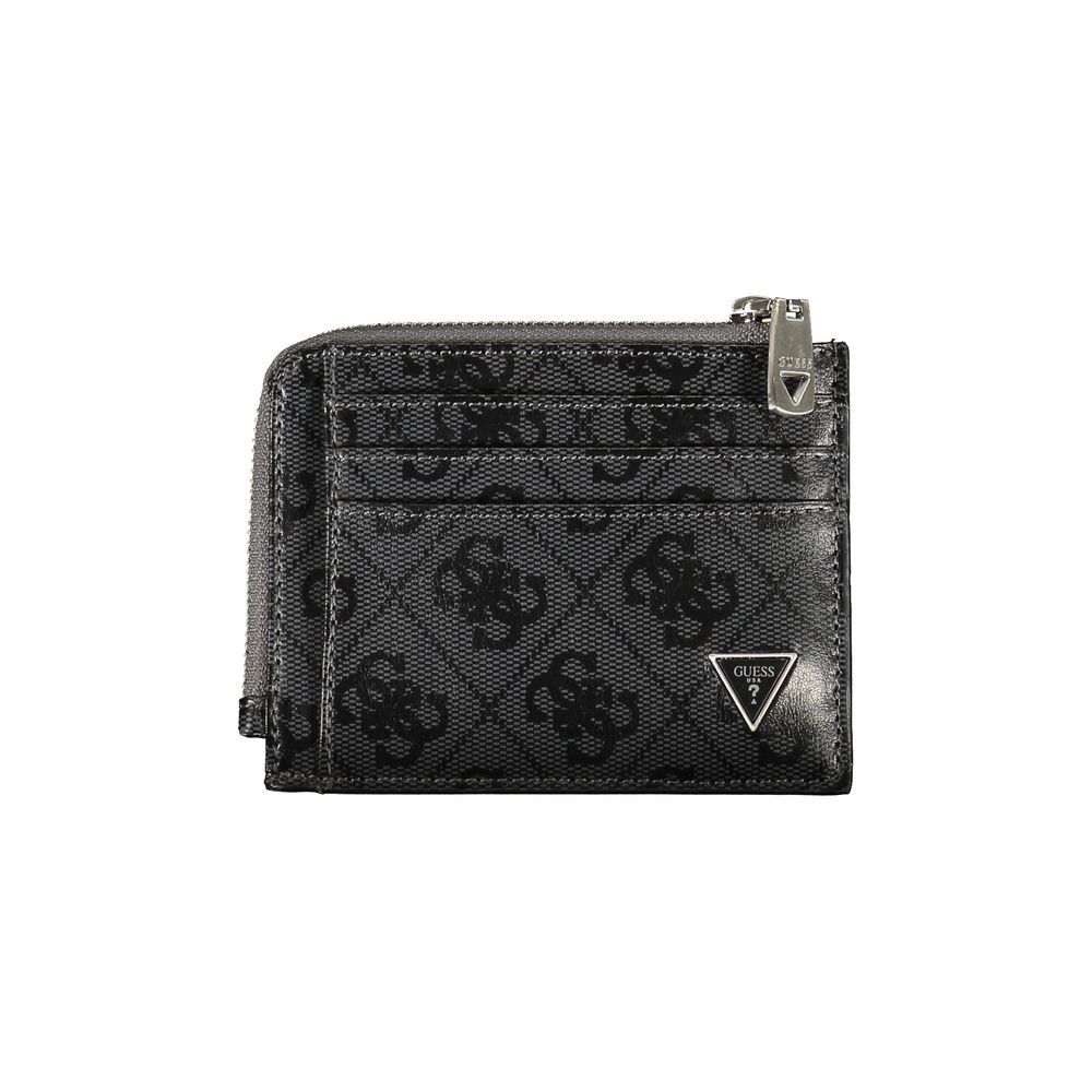 Guess Jeans Schwarzer Kartenhalter aus Leder