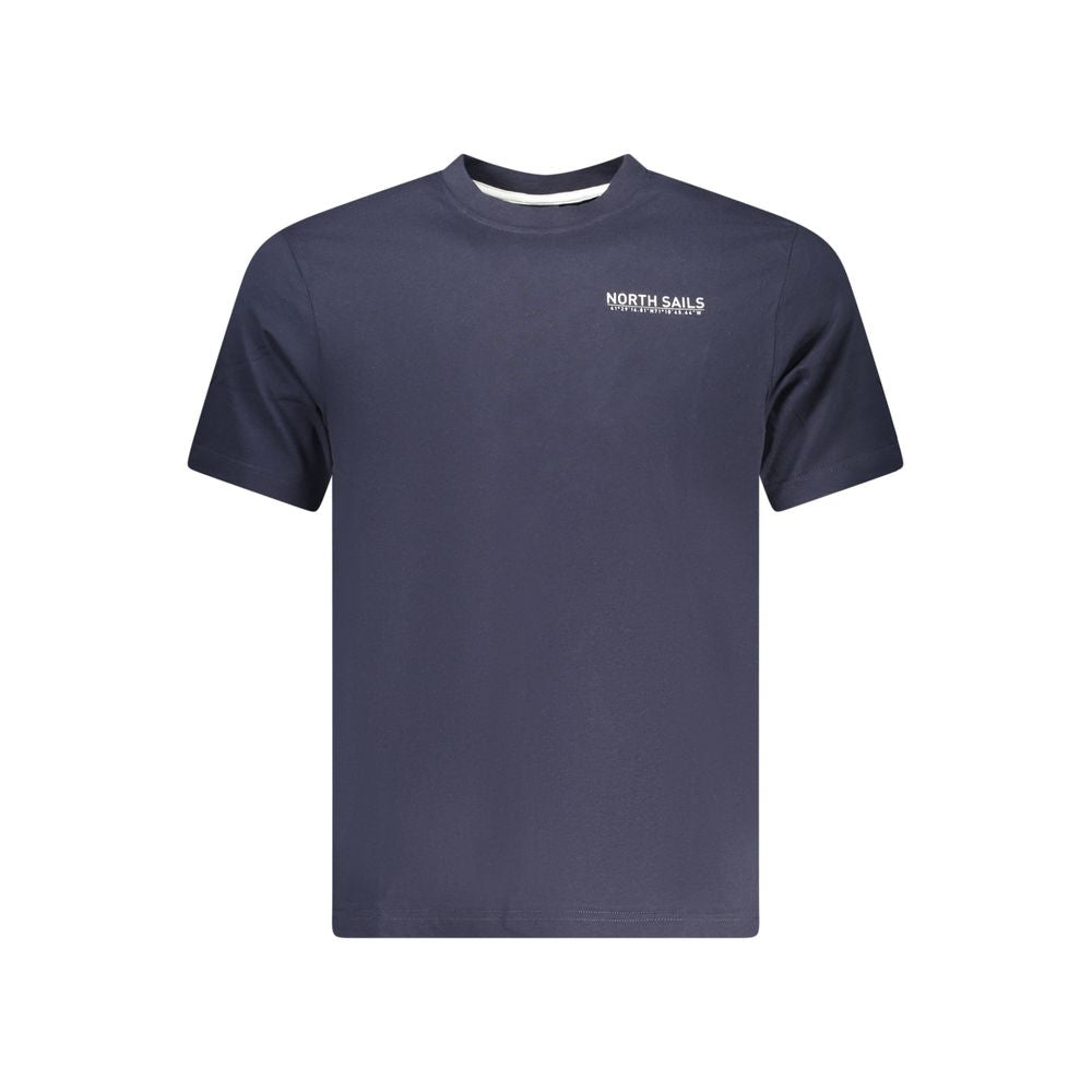 North Sails Blu Baumwoll-T-Shirt für Herren