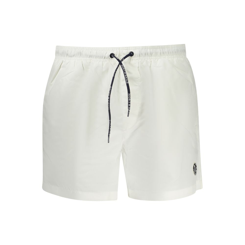 North Sails Weiße Herren-Badeshorts aus Polyester