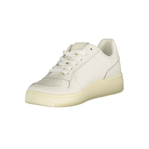 Tommy Hilfiger Bianco Damen-Sneaker aus Polyurethan